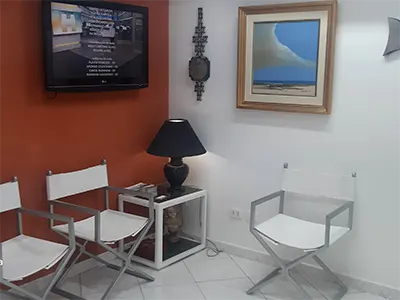 Recepção do consultório Ferreira Odontologia
